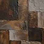 ARBYNART Wabi-Sabi Art | Burnished Earth Mosaic