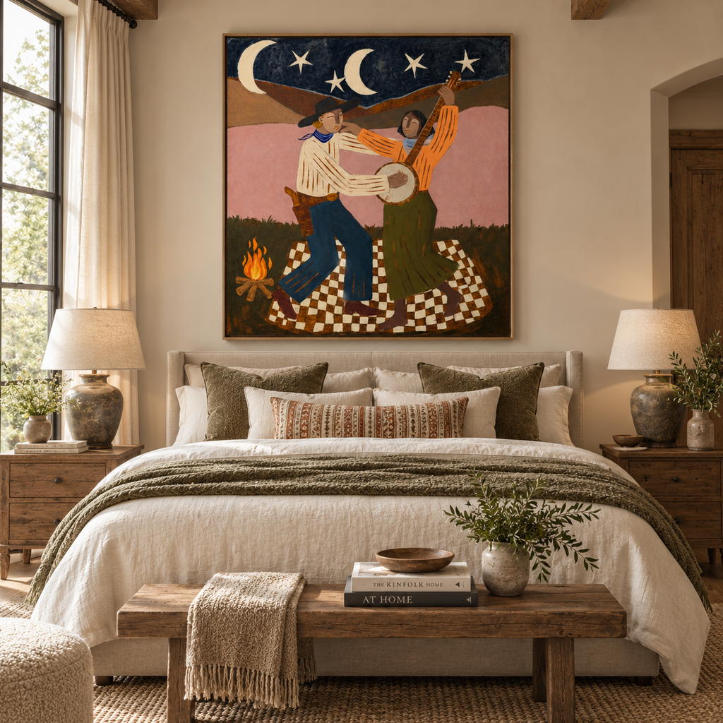 ARBYNART Vintage Americana Art | Campfire Dance