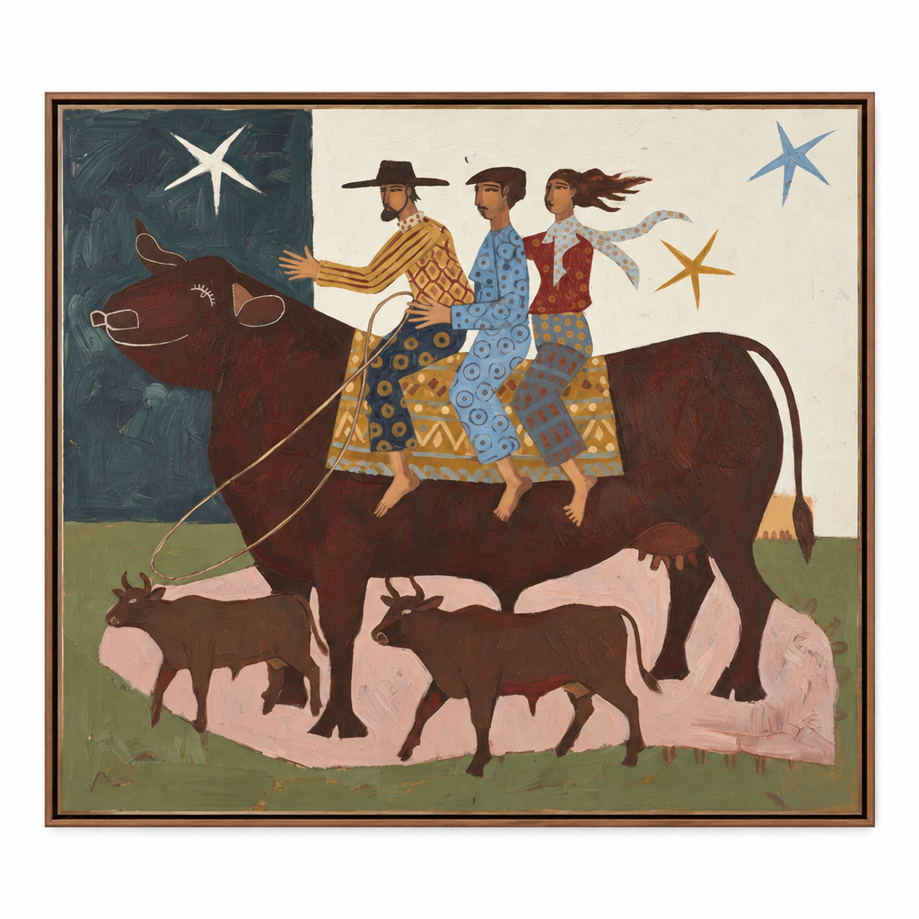 ARBYNART Vintage Americana Art | Cattle Journey
