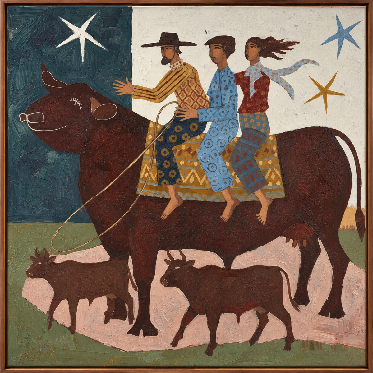 ARBYNART Vintage Americana Art | Cattle Journey