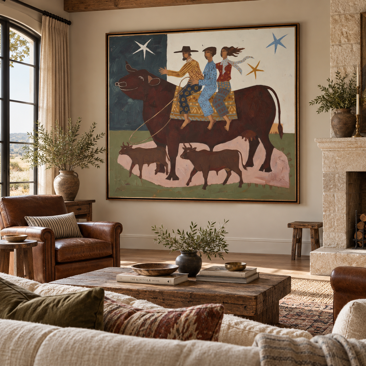 ARBYNART Vintage Americana Art | Cattle Journey