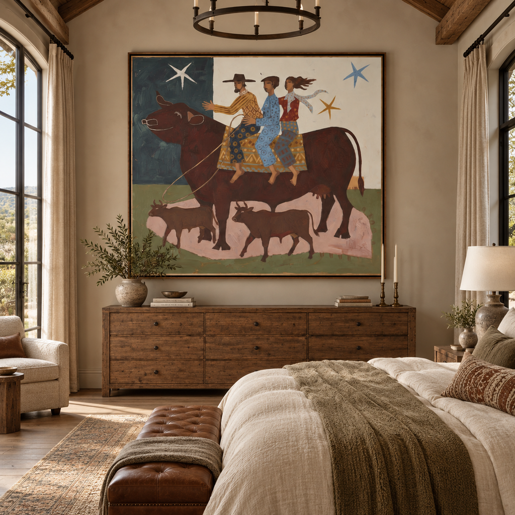ARBYNART Vintage Americana Art | Cattle Journey