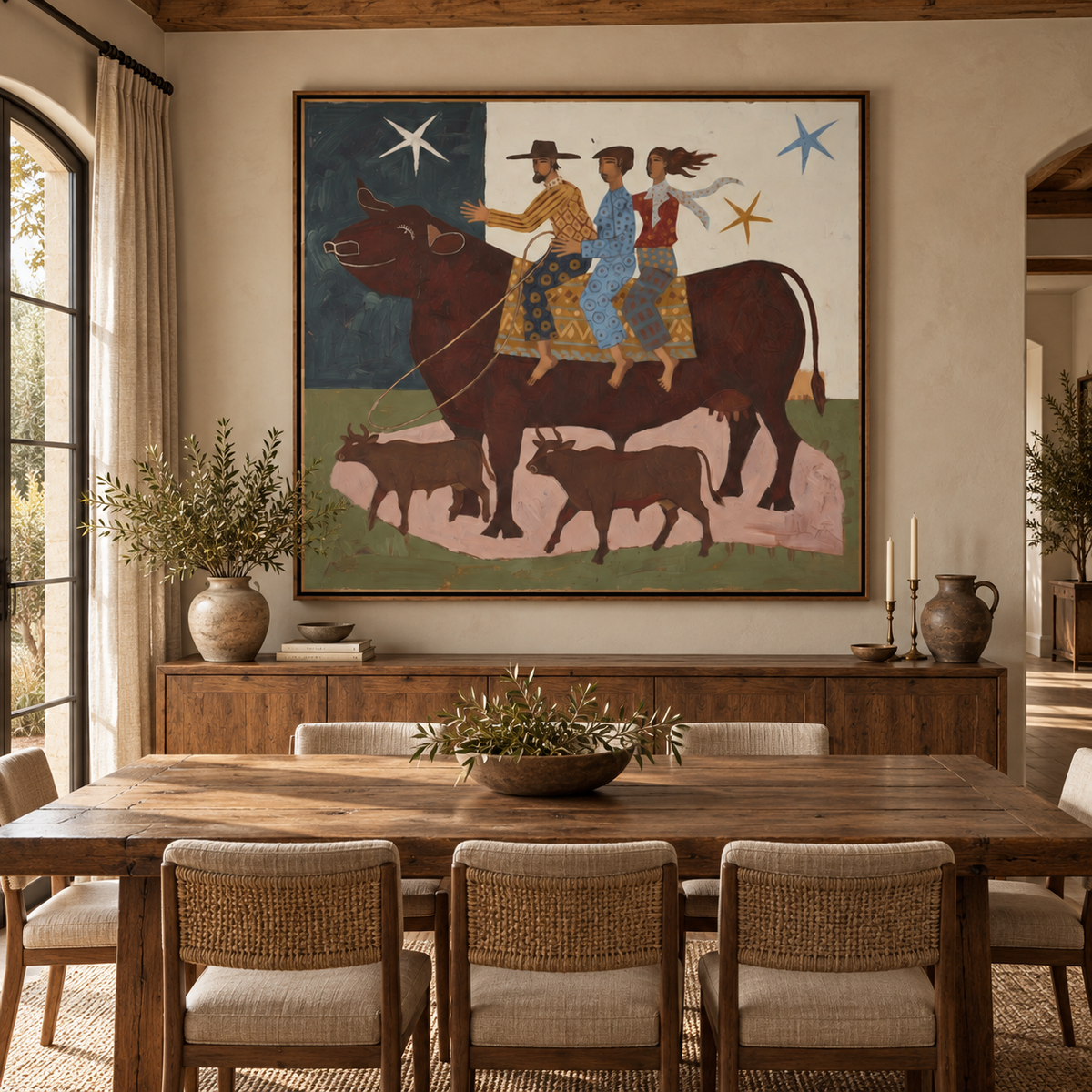 ARBYNART Vintage Americana Art | Cattle Journey