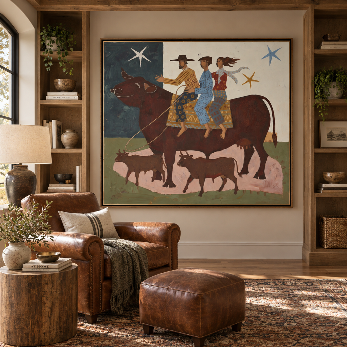 ARBYNART Vintage Americana Art | Cattle Journey
