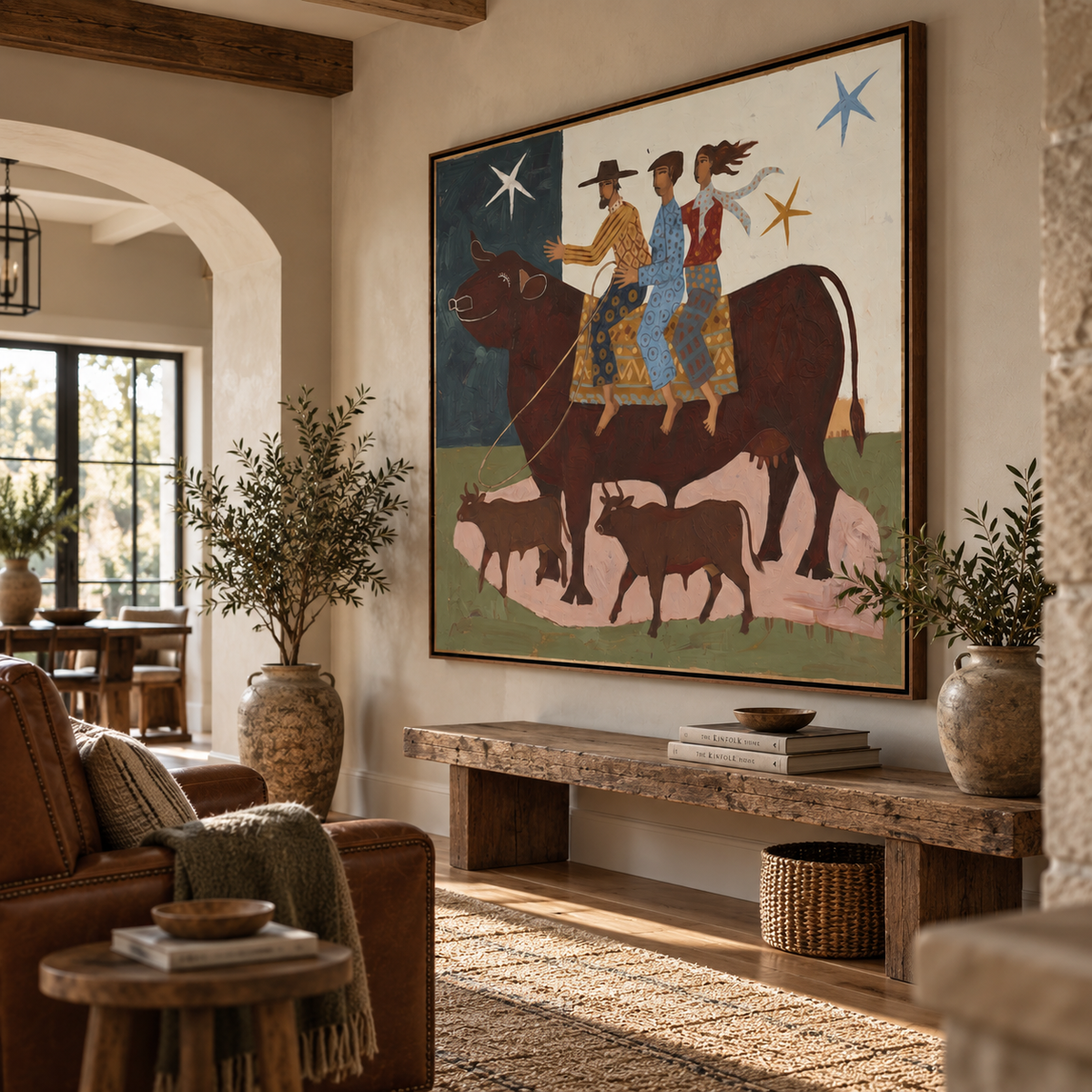 ARBYNART Vintage Americana Art | Cattle Journey