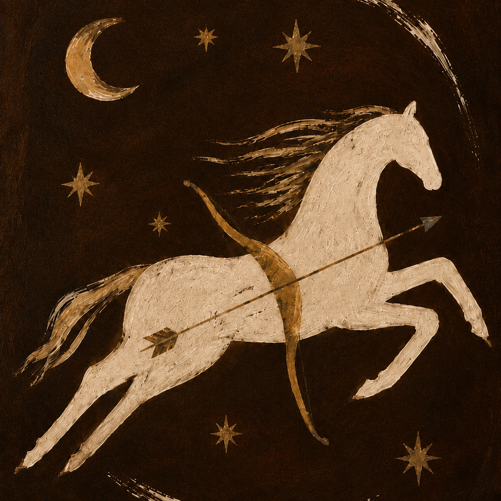 ARBYNART Vintage Americana Art | Celestial Charger's Flight
