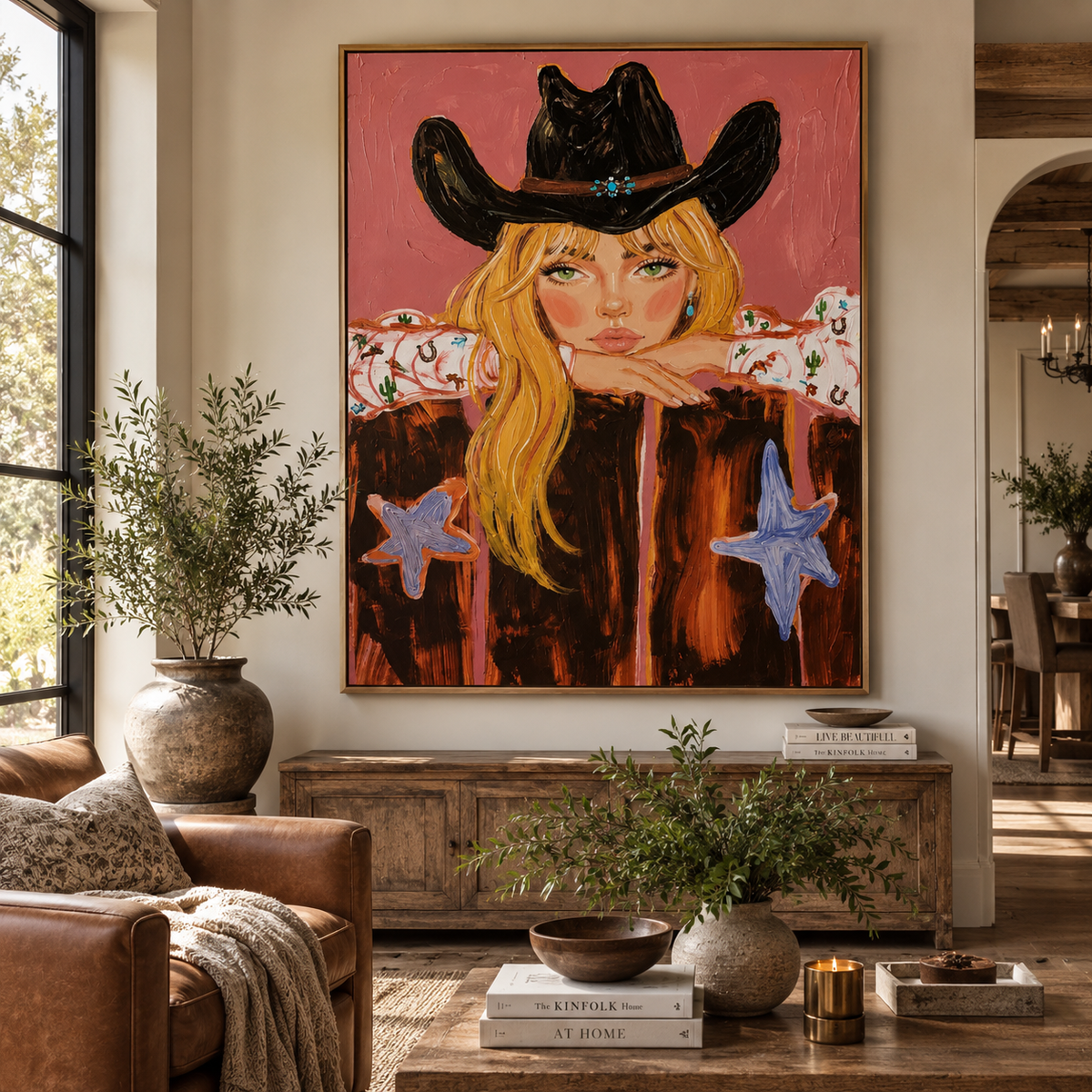 ARBYNART POP Art | Celestial Cowgirl Muse
