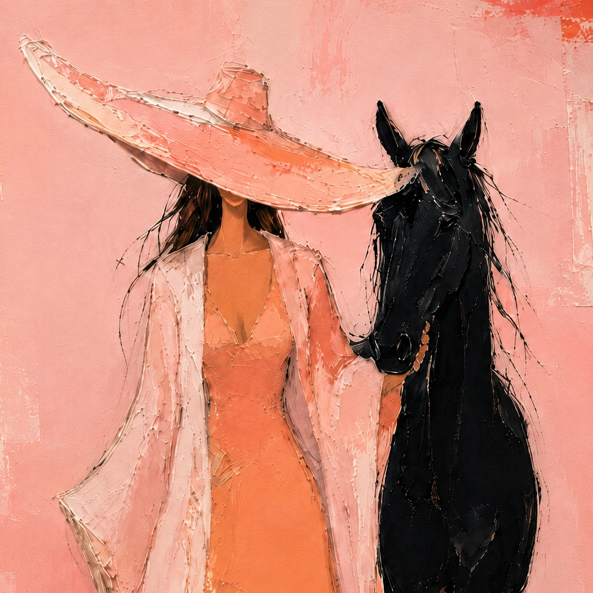 ARBYNART POP Art | Blush Reverie With Steed