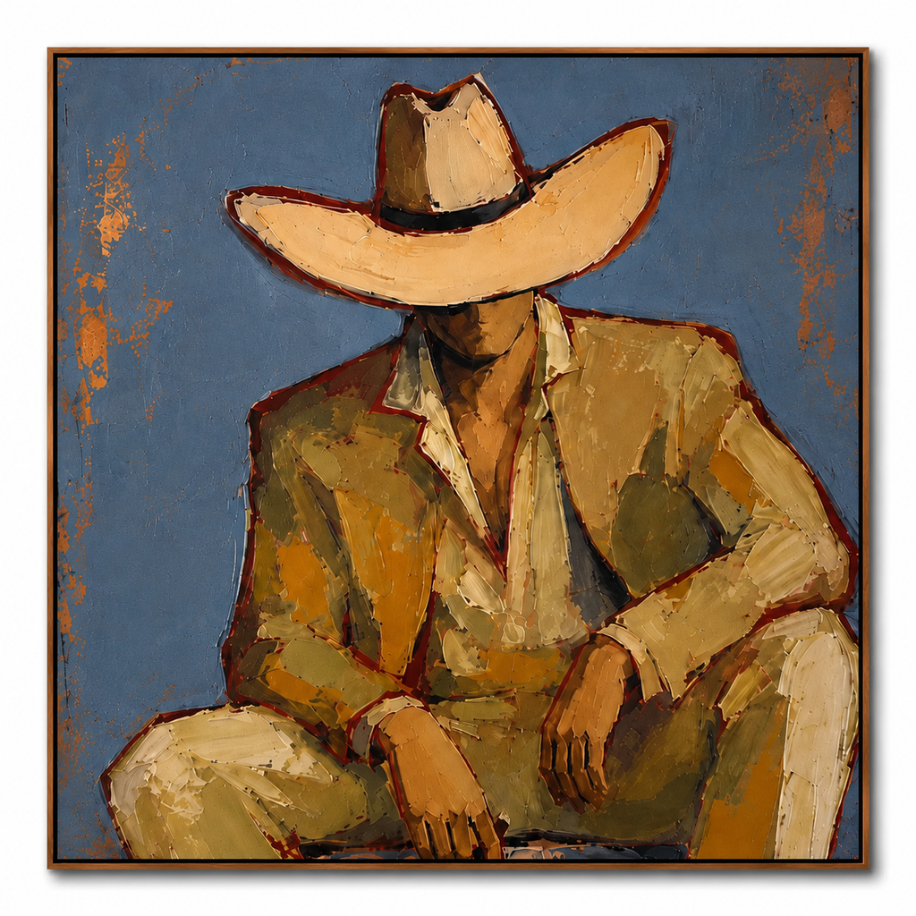ARBYNART Vintage Americana Art | Solitude Under the Shadow