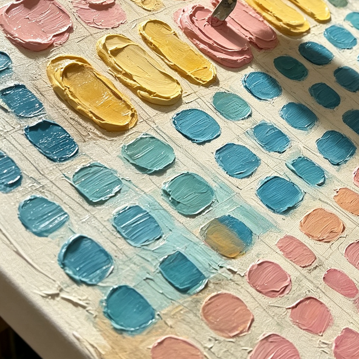 ARBYNART Wabi-Sabi Art | Chromatic Grid