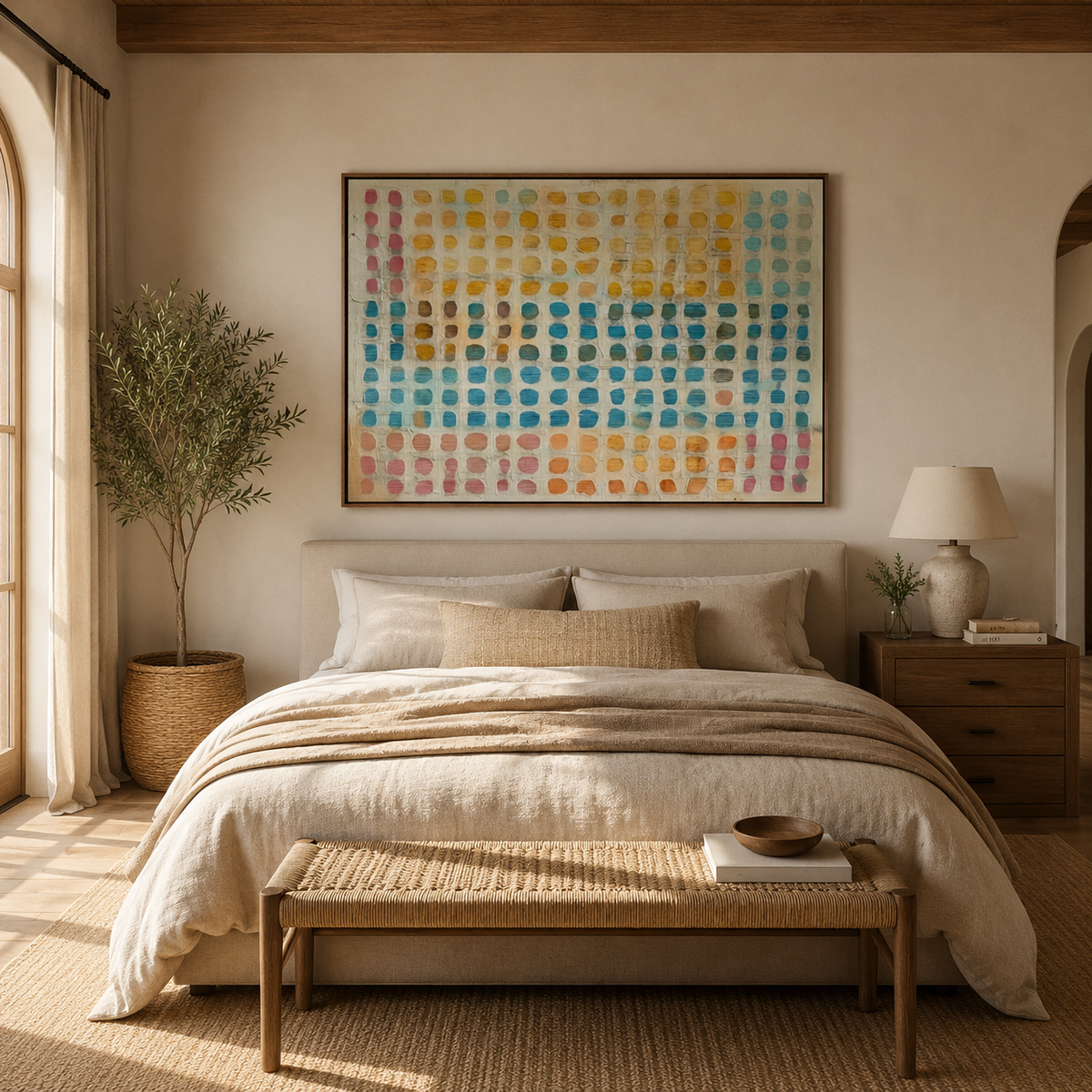 ARBYNART Wabi-Sabi Art | Chromatic Grid