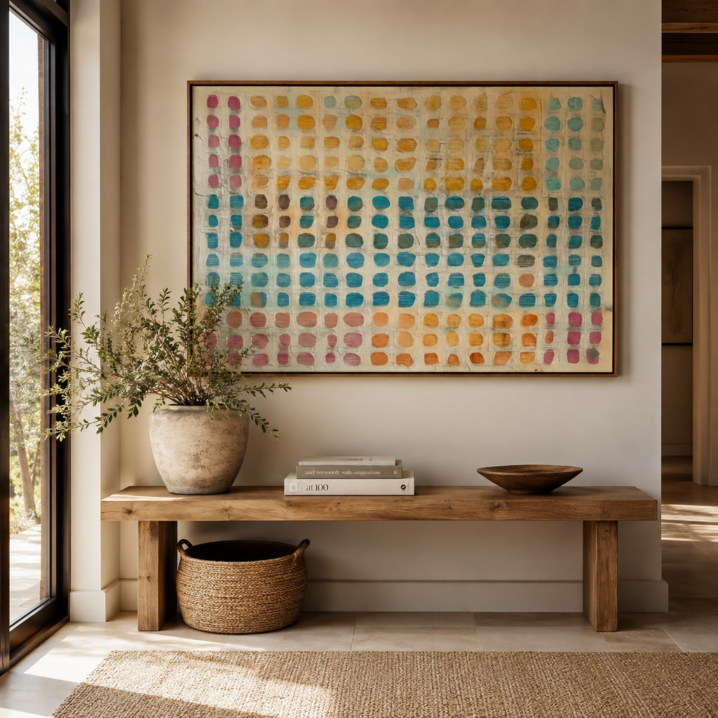 ARBYNART Wabi-Sabi Art | Chromatic Grid