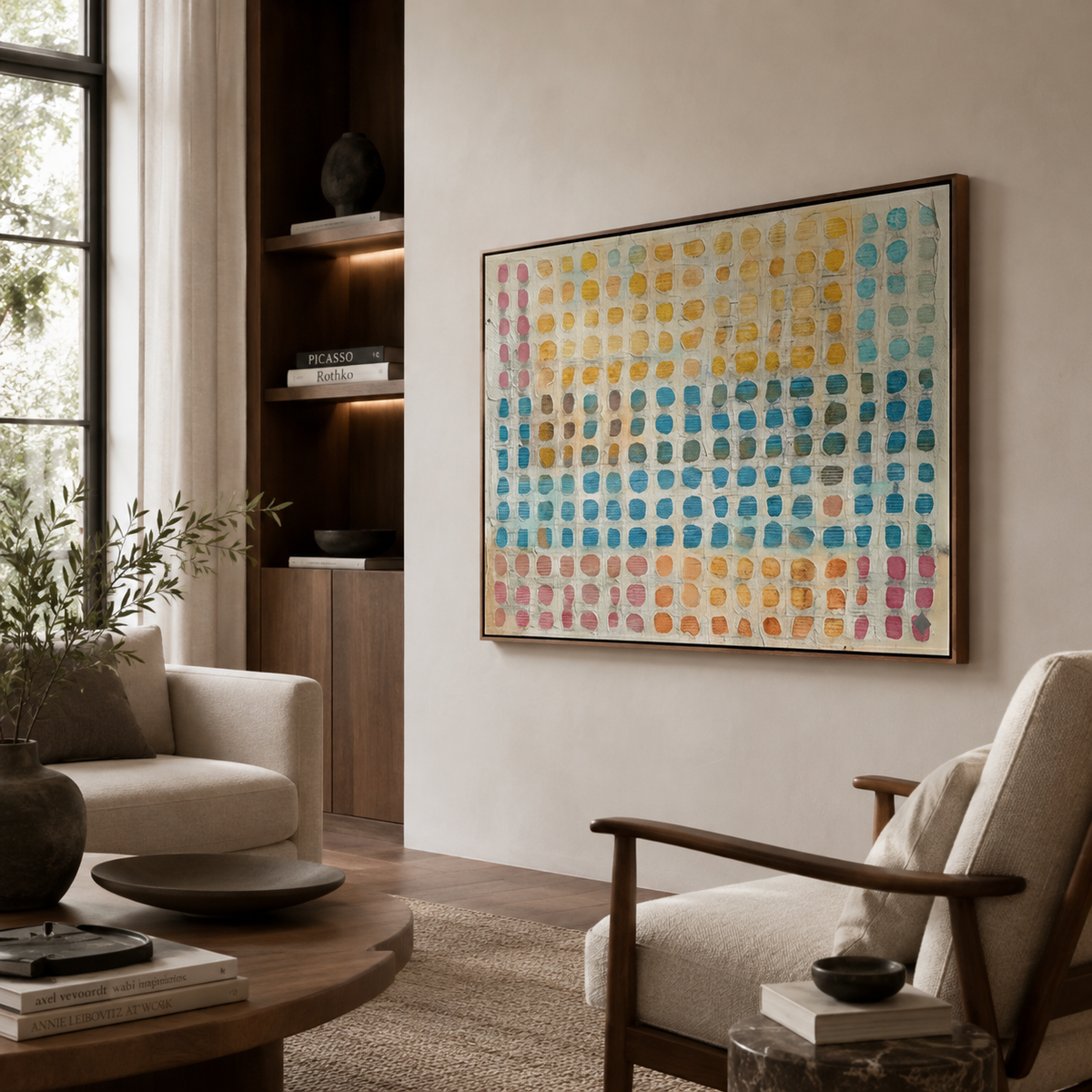 ARBYNART Wabi-Sabi Art | Chromatic Grid