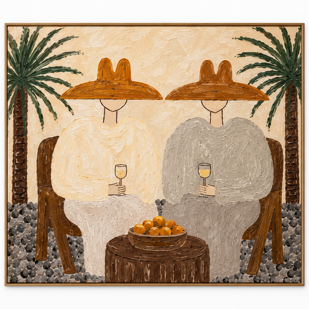 ARBYNART Vintage Americana Art | Citrus Toast Under Palms