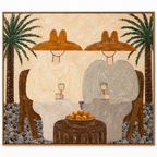 ARBYNART Vintage Americana Art | Citrus Toast Under Palms