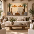 ARBYNART Vintage Americana Art | Citrus Toast Under Palms