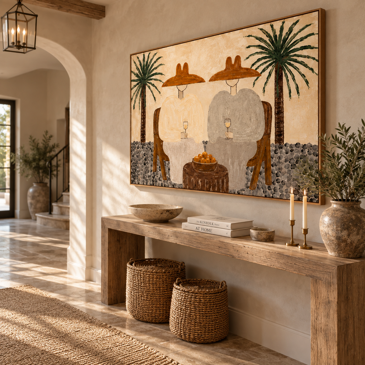 ARBYNART Vintage Americana Art | Citrus Toast Under Palms