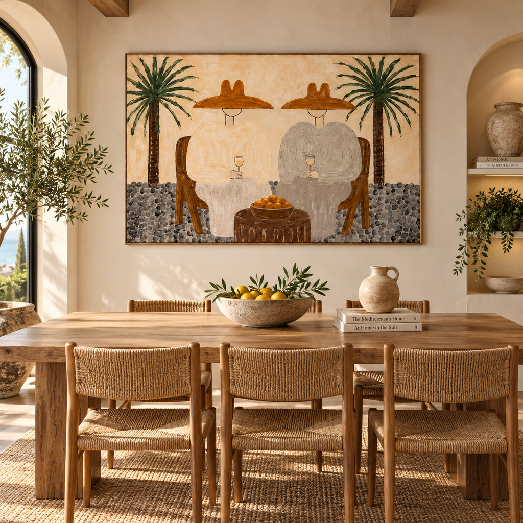 ARBYNART Vintage Americana Art | Citrus Toast Under Palms