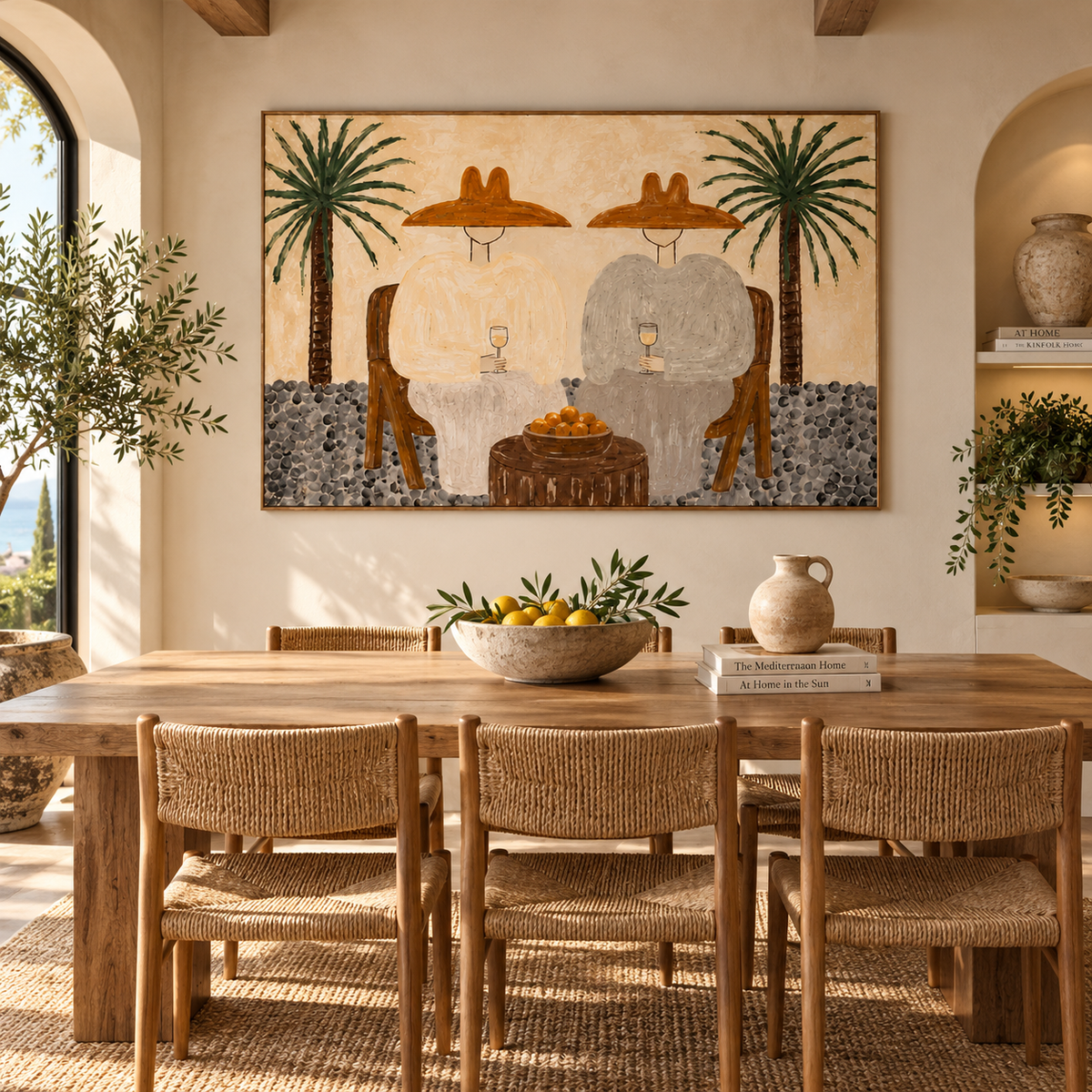 ARBYNART Vintage Americana Art | Citrus Toast Under Palms