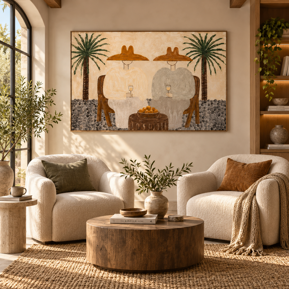 ARBYNART Vintage Americana Art | Citrus Toast Under Palms