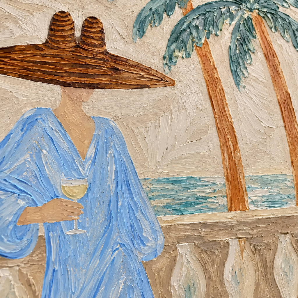 ARBYNART Vintage Americana Art | Coastal Balcony Vista