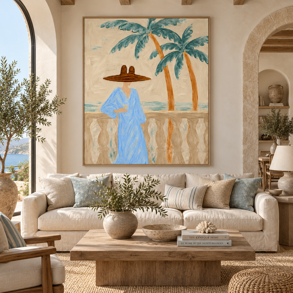 ARBYNART Vintage Americana Art | Coastal Balcony Vista