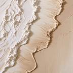 ARBYNART 3D Textured Art | Coastal Foam Relief