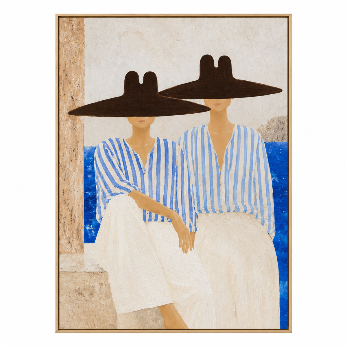 ARBYNART Vintage Americana Art | Coastal Hat Duo