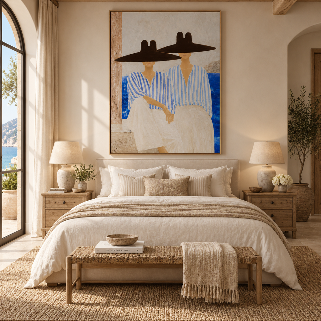 ARBYNART Vintage Americana Art | Coastal Hat Duo