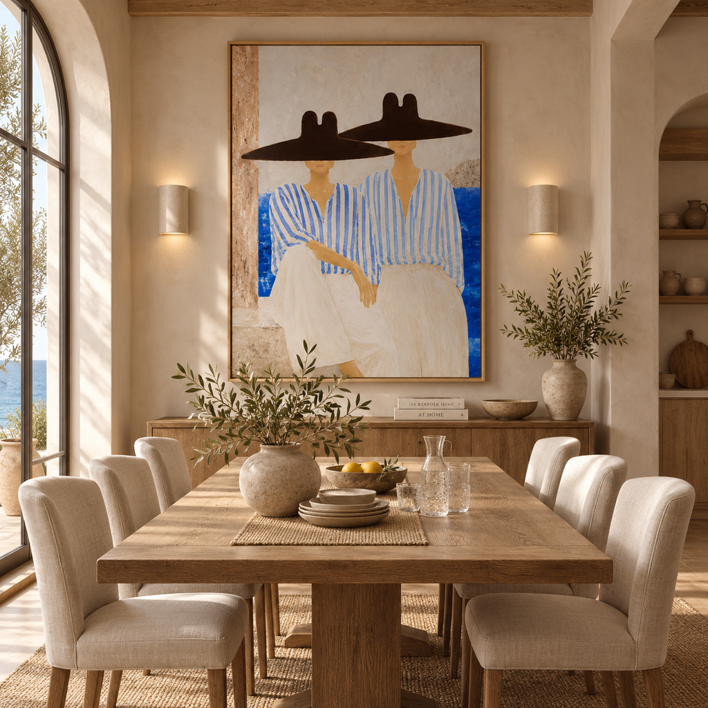 ARBYNART Vintage Americana Art | Coastal Hat Duo