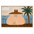 ARBYNART Vintage Americana Art | Coastal Wine Reverie
