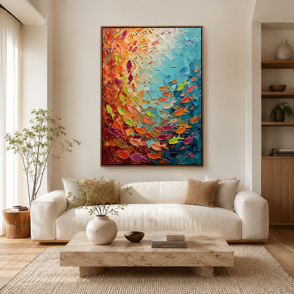 ARBYNART Abstract Art | Coral Whispers