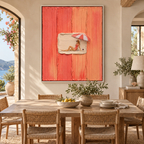 ARBYNART 3D Textured Art | Coral Summer Interlude