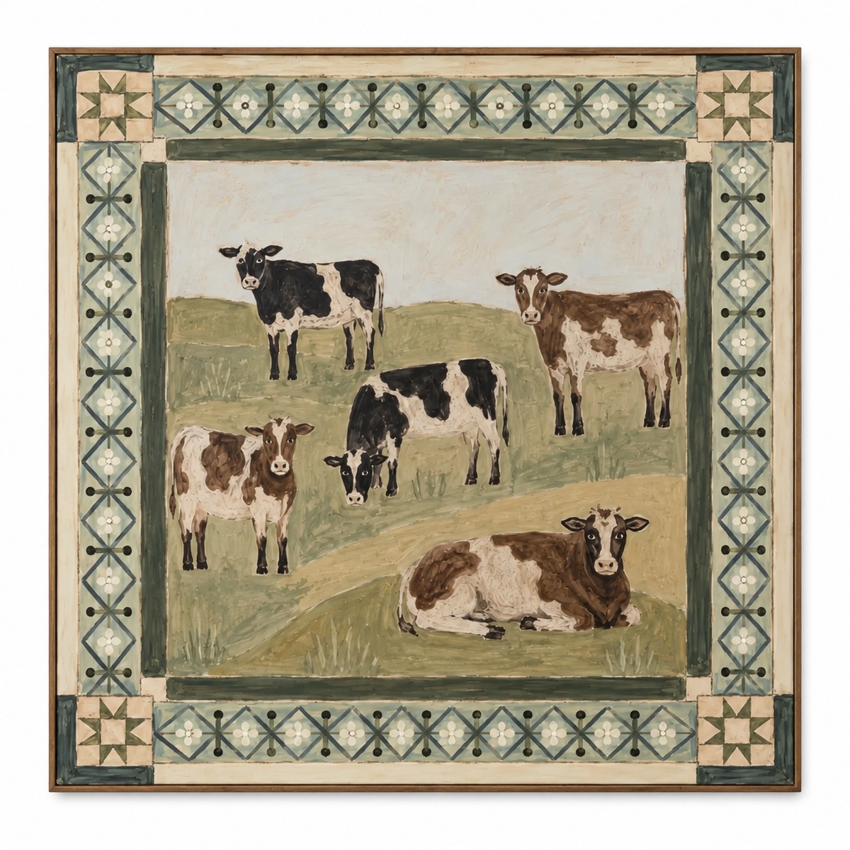 ARBYNART Vintage Americana Art | Country Cattle Landscape