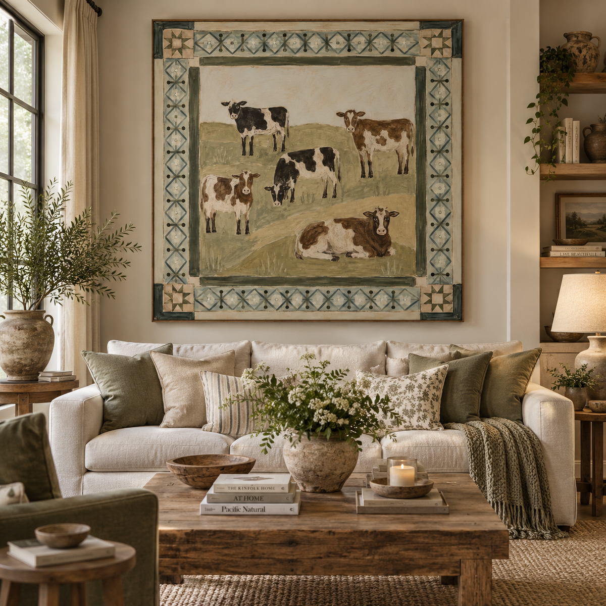ARBYNART Vintage Americana Art | Country Cattle Landscape