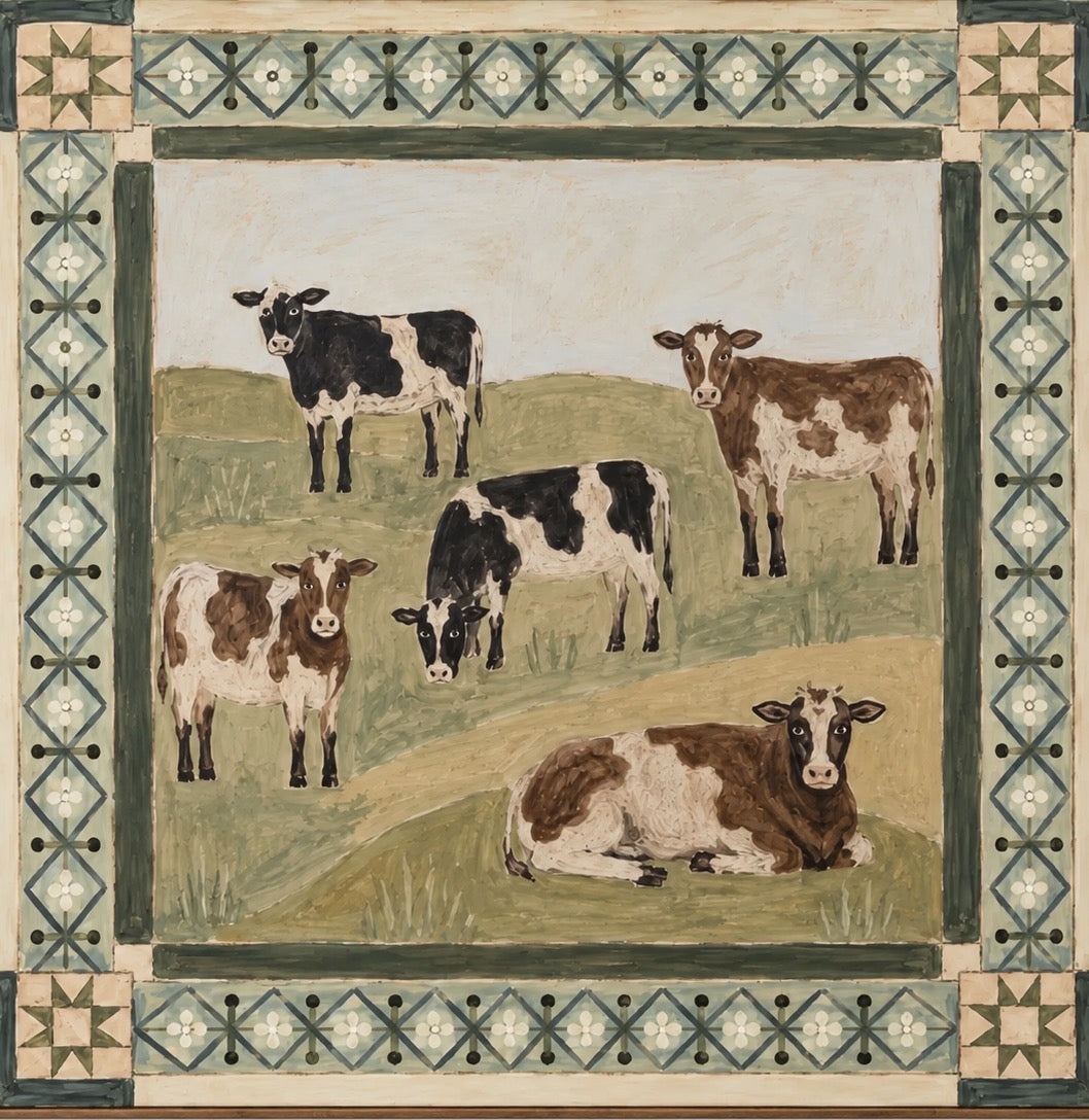ARBYNART Vintage Americana Art | Country Cattle Landscape