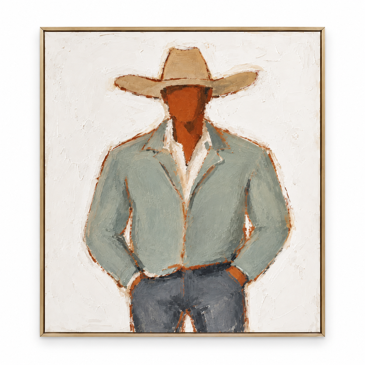 ARBYNART Vintage Americana Art | Cowboy Calm