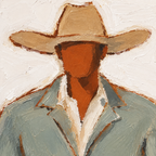 ARBYNART Vintage Americana Art | Cowboy Calm