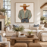 ARBYNART Vintage Americana Art | Cowboy Calm