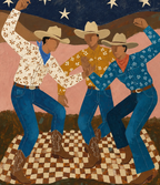 ARBYNART Vintage Americana Art | Cowboy Trio