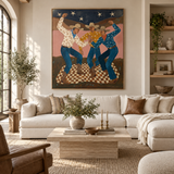 ARBYNART Vintage Americana Art | Cowboy Trio
