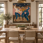 ARBYNART Vintage Americana Art | Cowboy Trio