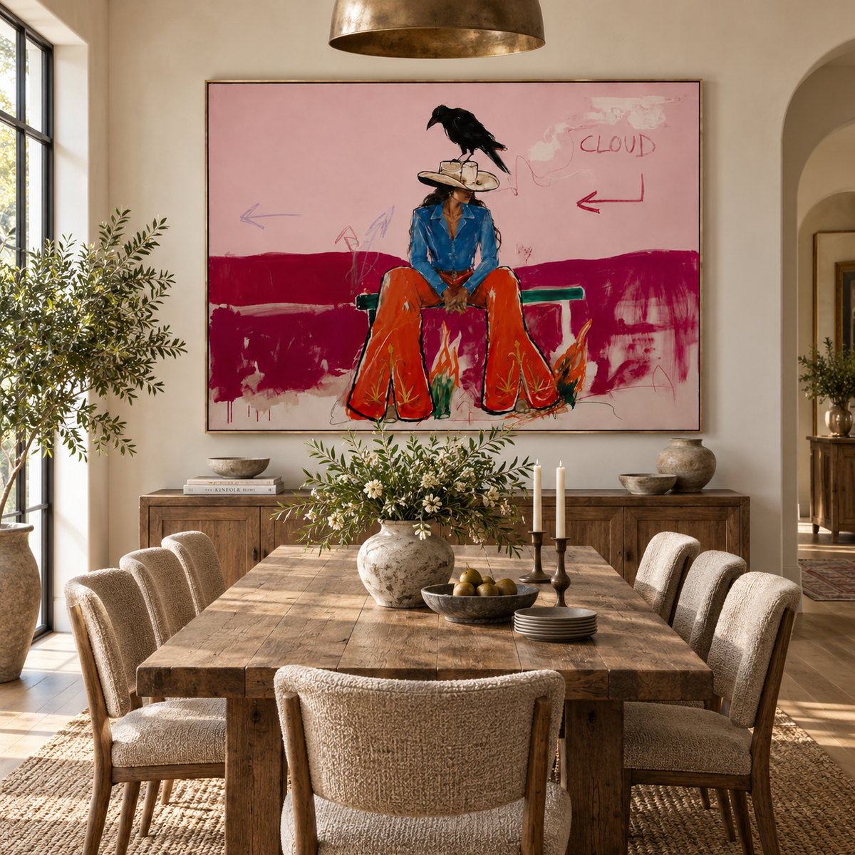 ARBYNART POP Art | Cowgirl & Crow