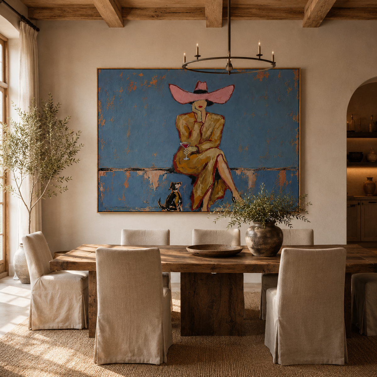ARBYNART Vintage Americana Art | Cowgirl's Moment of Ease