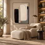 ARBYNART Abstract Art | Neutral Curve Blocks