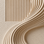 ARBYNART 3D Textured Art | Curved Sand Frame