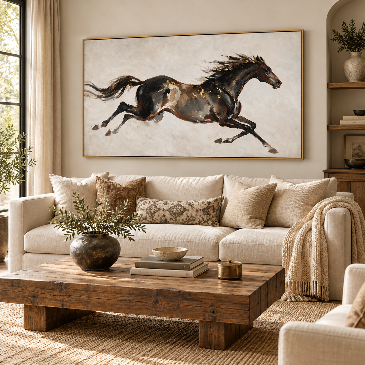 ARBYNART Americana Art | Dark Horse at Full Speed