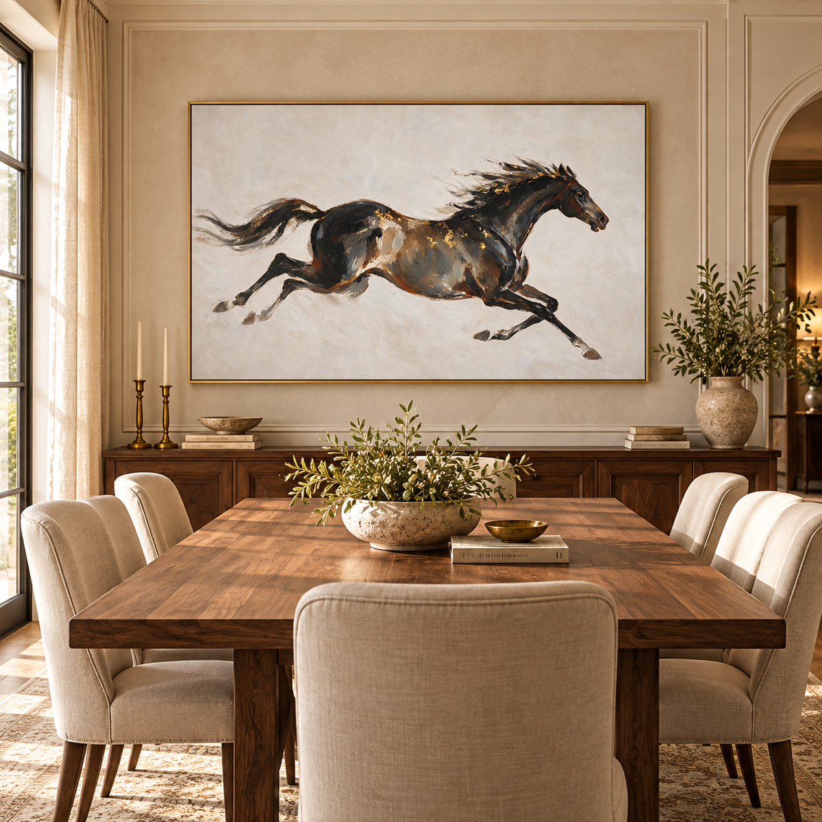 ARBYNART Americana Art | Dark Horse at Full Speed