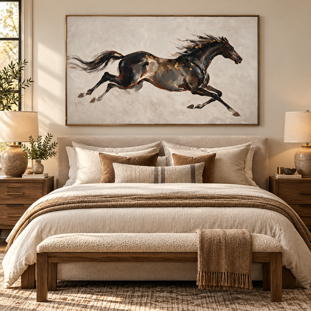 ARBYNART Americana Art | Dark Horse at Full Speed
