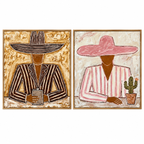 ARBYNART Vintage Americana Art | Desert Blush Duo